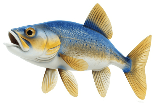 Vibrant illustration of a colorful freshwater fish. png