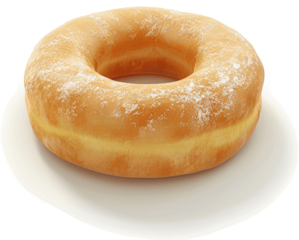 Glazed donut, a classic treat. png