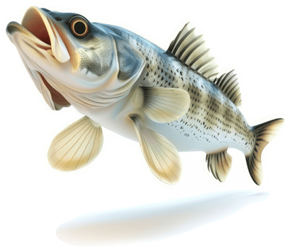 A leaping fish, showcasing its vibrant scales. png