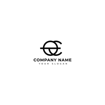 Modern Letter OE logo design template vector