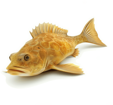 Golden spotted fish, a close-up view. png