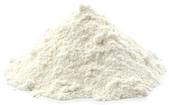 A pile of finely ground wheat flour. png