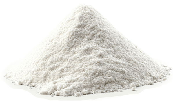 White powder pile, likely flour or a similar substance. png