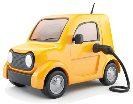 Electric car charging illustration. png