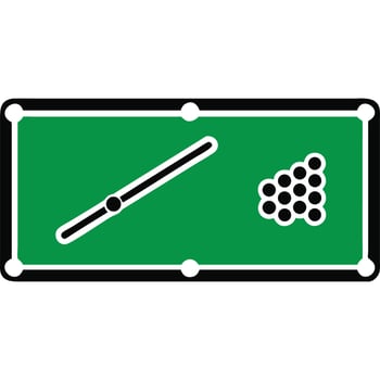 Billiard table icon vector