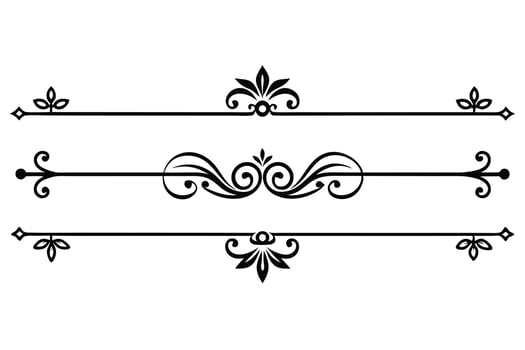 A Elegant Floral Design Divider for Graphic Design vector
