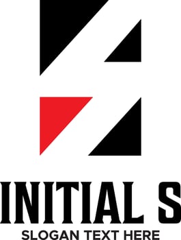 intial S modern idea logo design vector