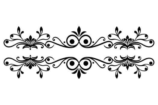 A Elegant Black and White Divider Set for Design Elements vector