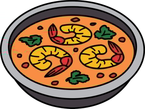 single icon of tom yum kung vector