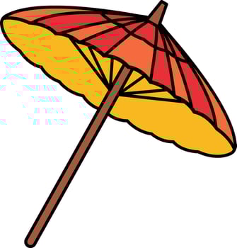 single icon of Borsang umbrella vector