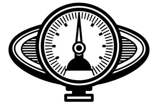 Vintage Style Gauge Illustration for Automotive Design vector
