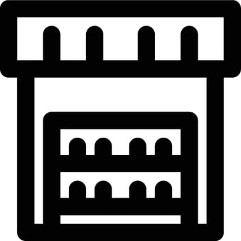Merchandising, Merchandise, Visual Merchandising Outline Icon vector