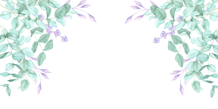 Elegant eucalyptus stems in watercolor form a botanical frame with green foliage. This clipart banner is for digital scrapbooking, branding elements, greeting cards, and elegant event invitations png