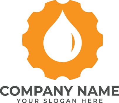 roller bearing, gear oil logo vector
