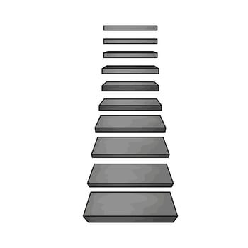 illustration of luxury house stairs vector
