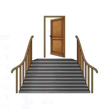 illustration of Home ladders vector