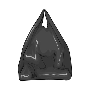 illustration of a plastic bag vector