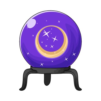 Celestial Crystal Ball vector