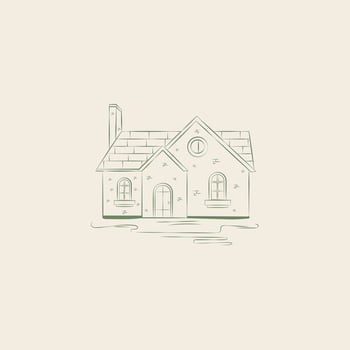 First Home Gift, House Line Drawing , Digital Download vector