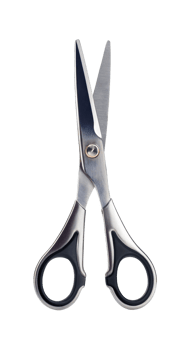 Professional Stainless Steel Scissors with Ergonomic Handle png