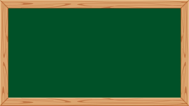 blackboard wooden frame for banner and copy space text, chalkboard frame blank for a menu restaurant vector