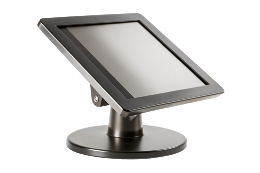 Touchscreen POS monitor for retail checkout system isolated on a transparent background png