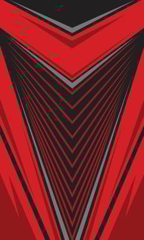 Abstract sports background red stripes geometry for sublimation jersey vector