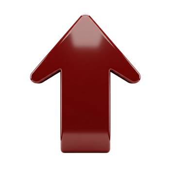 3D arrow design over transparent background png