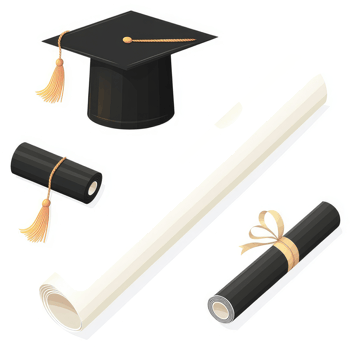 Graduation ceremony symbolic representation of academic achievement. png