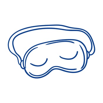 Comfortable sleep mask designed for restful nights and relaxation during travel vector