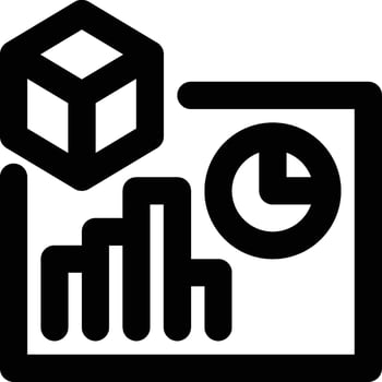Product Report, Report, Statistic Outline Icon vector