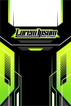 Minimalist Esports Jersey Design vector
