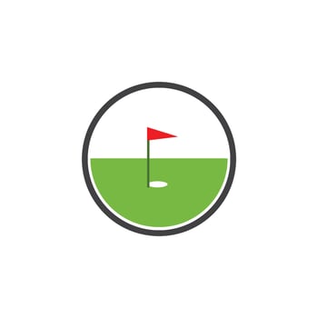 Golf Logo Template illustration icon vector