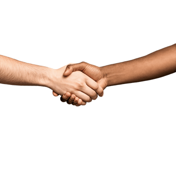 Two Hands Shaking in Agreement, Partnership, or Greeting png