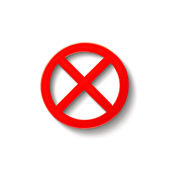 Red Cancel Icon with Cross Symbol Inside a Circle png