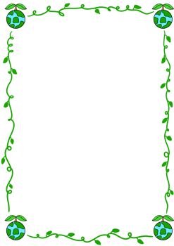 A4 paper frame earth day png