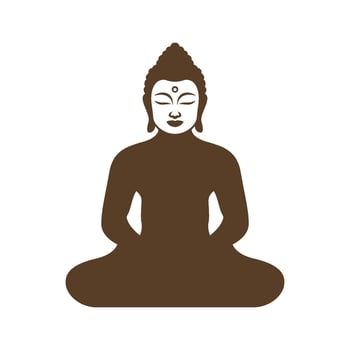 Buddha icon logo image vector