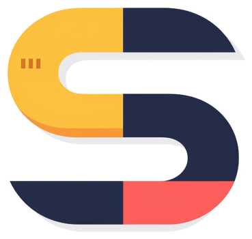 A colorful, stylized representation of a horseshoe magnet. png