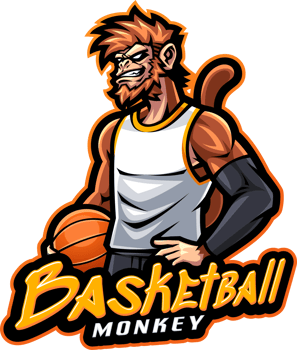 Basketball monkey esport mascot logo design png