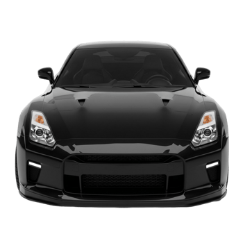 Car silhouette with transparent backdrop png