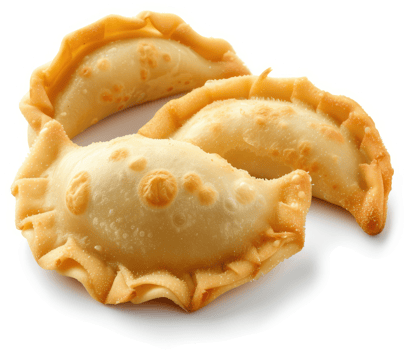 Golden-brown, crispy empanadas, a delicious treat. png