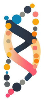 A stylized representation of a double helix dna structure. png