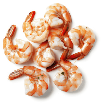 Fresh shrimp, seasoned and ready to eat. png