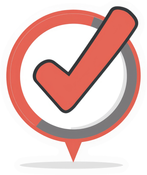 A highlighted check mark graphic, signifying approval or confirmation. png