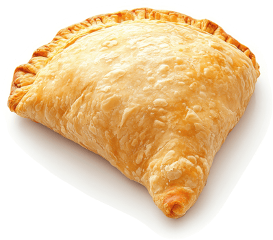 A golden, flaky pastry filled with savory ingredients. png