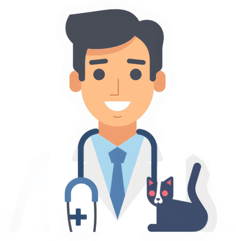A friendly veterinarian, ready to care for pets. png