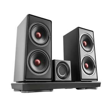 High-Quality Desktop Speaker System for Clear Sound Experience png