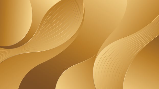 Premium Gold Gradient Luxury Wave Design for Elegant Visual Content vector
