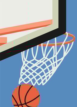 Sport Basketball Court Training Illustration vector