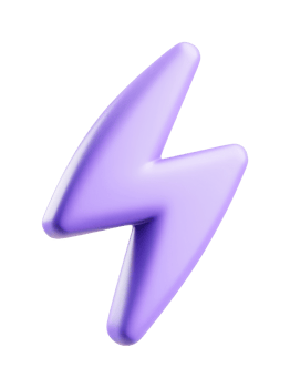 Purple lightning bolt icon png